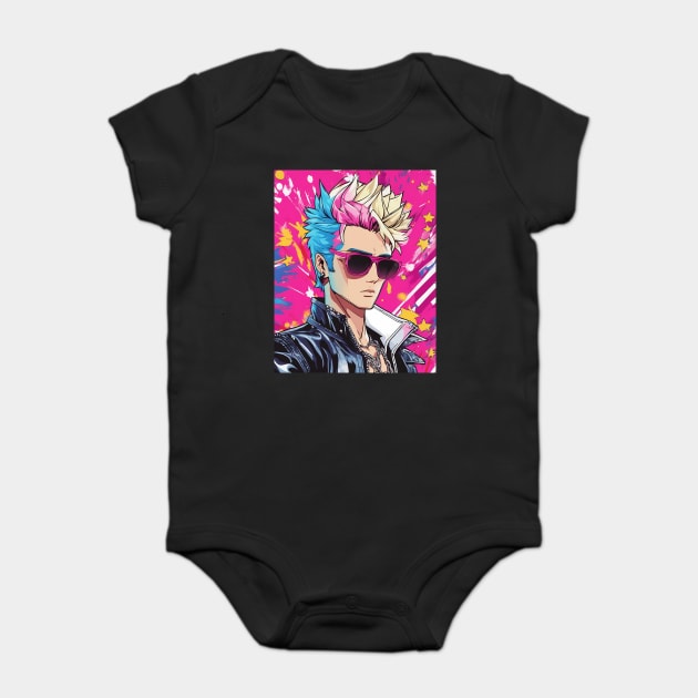Punk Rocker Baby Bodysuit by animegirlnft